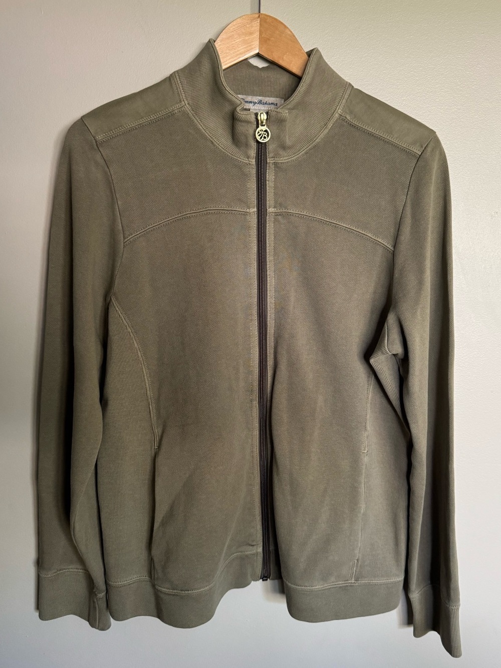 Tommy Bahama Women’s Olive Green Full Zip Jacket Size Large